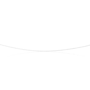 9ct White Gold 18 Gauge Fine Curb 41cm Chain