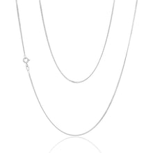 Load image into Gallery viewer, 9ct White Gold 40 Gauge Curb 51cm Chain