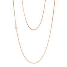 Load image into Gallery viewer, 9ct Rose Gold 40 Gauge Curb 56cm Chain