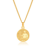 9ct Yellow Gold Zodiac Aquarius Pendant