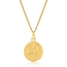 Load image into Gallery viewer, 9ct Yellow Gold Zodiac Aries Pendant