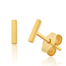 Load image into Gallery viewer, 9ct Yellow Gold Mini Initial &quot;I&quot; Stud Earring
