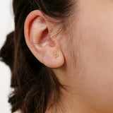 9ct Yellow Gold Mini Initial "P" stud Earrings