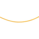 9ct Yellow Gold Square Spiga 45cm Chain