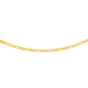 9ct Yellow Gold Extra Large Paperclip 76cm Chain