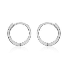 Load image into Gallery viewer, 9ct White Gold Polished 8mm Huggy Earring