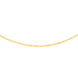 9ct Yellow Gold Small Paperclip 45cm Chain