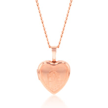Load image into Gallery viewer, 9ct Rose Gold Heart St. Christopher 12mm Locket