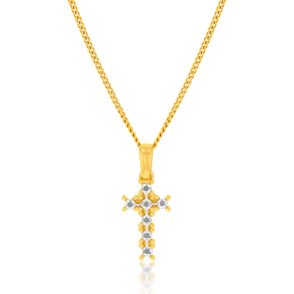 Buy Vintage Small Two-Tone Cross Pendant / Charm 14k Online | Arnold  Jewelers