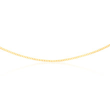 Load image into Gallery viewer, 9ct Yellow Gold Superflat Light Curb 65 Gauge 45cm Chain