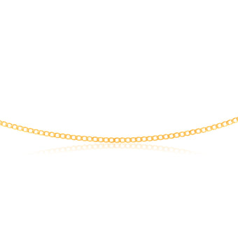 9ct Yellow Gold Superflat Light 2.0mm Cable Link Chain - 50cm Gold Chain 9ct Yellow Gold Superflat Light 2.0mm Cable Link Chain - 50cm Gold Chain