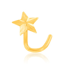 Load image into Gallery viewer, 9ct Yellow Gold 4mm Diamond Cut Star Nose Stud