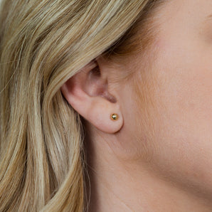9ct Yellow Gold 5mm Ball Stud Earrings