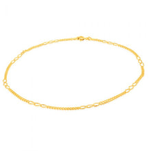 Load image into Gallery viewer, 9ct Yellow Gold Fancy 50 Gauge Curb 27cm Anklet