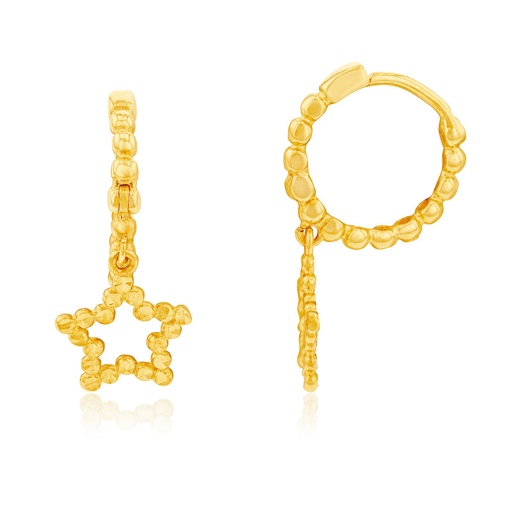Medium Gold Star Earrings – Phoenix Roze