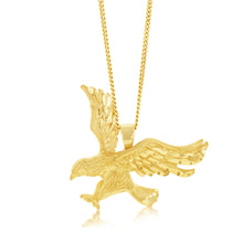 Load image into Gallery viewer, 9ct Yellow Gold Landing Eagle Pendant