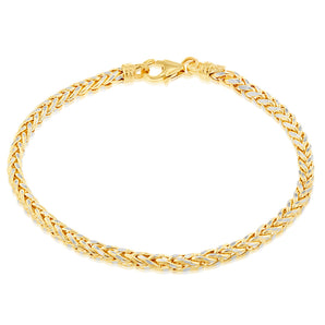9ct Yellow Gold Fancy 19cm Bracelet