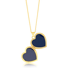 Load image into Gallery viewer, 9ct Yellow Gold Engraved Heart Locket