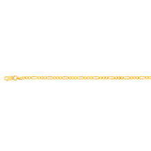 Load image into Gallery viewer, 9ct Yellow Gold Fancy 70 Gauge 19cm Figaro 1:3 Bracelet