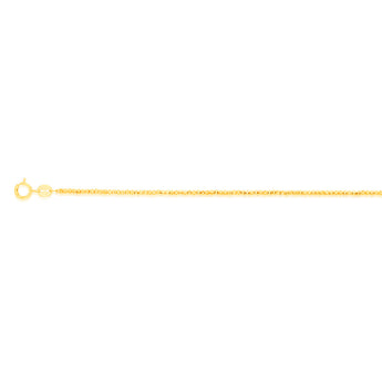 9ct Yellow Gold Fancy 19cm Bracelet
