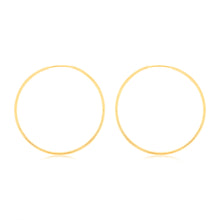 Load image into Gallery viewer, 9ct Yellow Gold Plain 20mm Sleeper Earrings