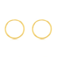 Load image into Gallery viewer, 9ct Yellow Gold Plain 10mm Sleeper Earrings