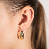 9ct Yellow Gold Fancy Hoop Earrings