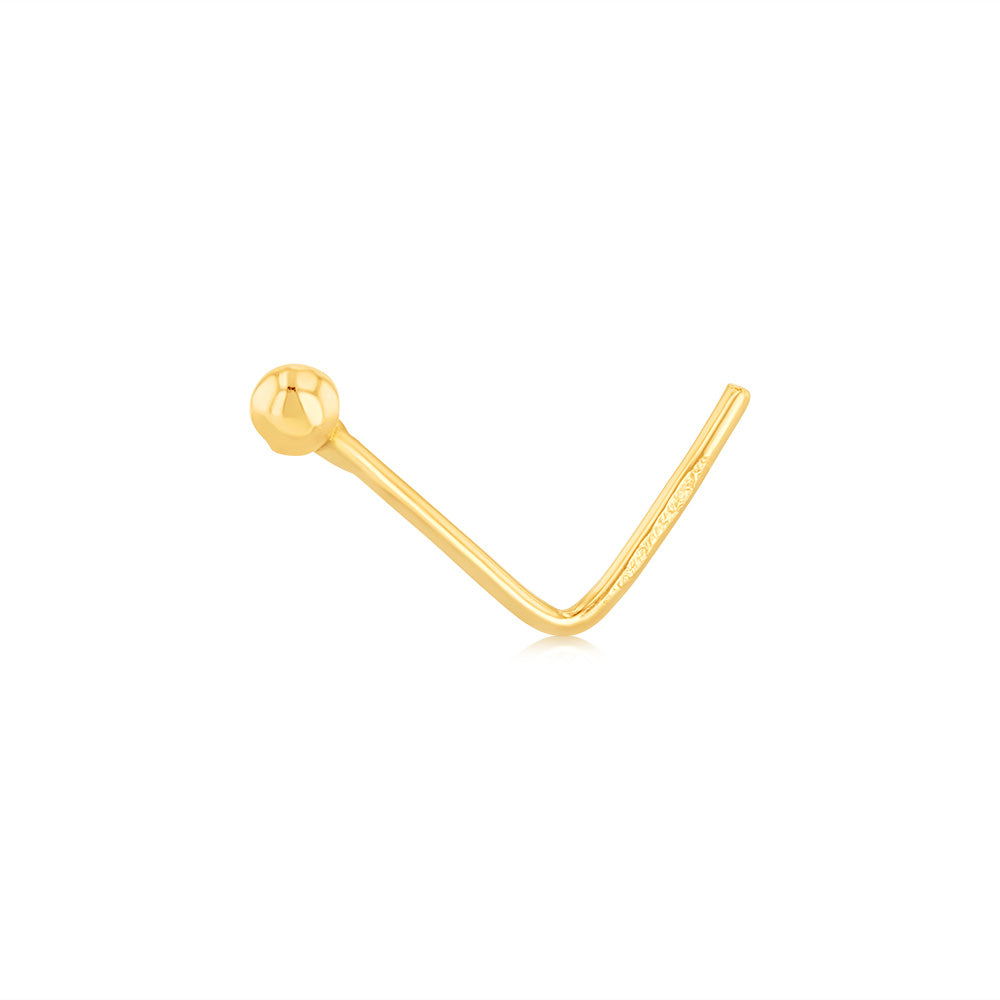 9ct Yellow Gold Ball Nose Piercing Stud Shiels Jewellers