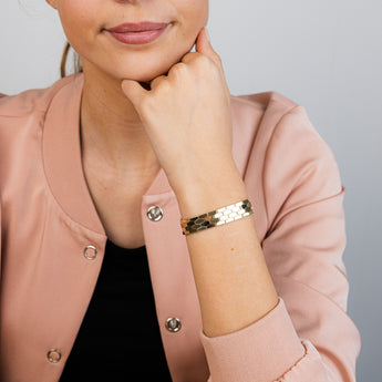 9ct Yellow Gold Fancy Honeycomb 19.7cm Bracelet