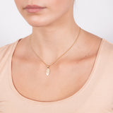 9ct Yellow Gold Oval St. Michael Medallion Pendant