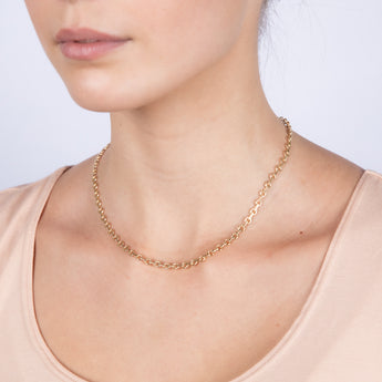 9ct Yellow Gold Belcher 45cm Chain