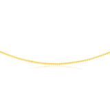 9ct Yellow Solid Gold Serpantine 45cm Chain