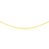 9ct Yellow Solid Gold Serpantine 45cm Chain