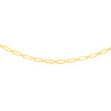 9ct Yellow Gold Paperclip 45cm Chain