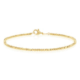 9ct Yellow Gold Fancy Beads 19cm Bracelet