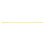 9ct Yellow Gold Fancy Elongated 19cm Bracelet