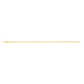 9ct Yellow Gold Fancy Elongated 19cm Bracelet