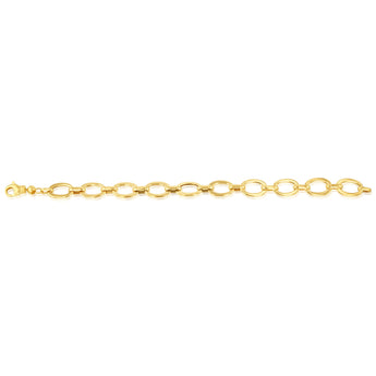 9ct Yellow Gold Fancy Belcher 20.3cm Bracelet