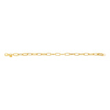 9ct Yellow Gold Fancy Paperclip 19cm Bracelet