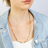 9ct Yellow Gold Paperclip 60cm Chain