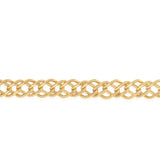 9ct Yellow Gold Fancy Double Curb 100 Gauge 45cm Chain