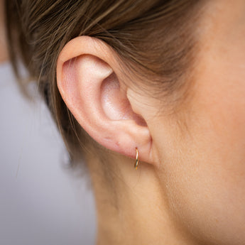 9ct Yellow Gold Fancy 10mm Sleeper Earrings