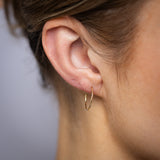 9ct Yellow Gold Fancy 16mm Sleeper Earrings