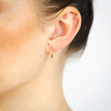 9ct Yellow Gold Fancy 14mm Sleeper Earrings