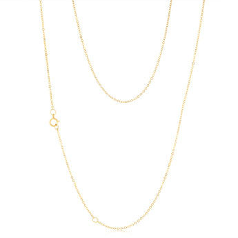 9ct Yellow Gold Fine 40+5cm Chain