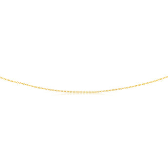 9ct Yellow Gold Fine 40+5cm Chain
