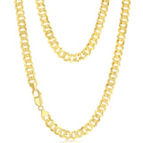 9ct Yellow Gold Flat Wire 170 Gauge Curb 55cm Chain