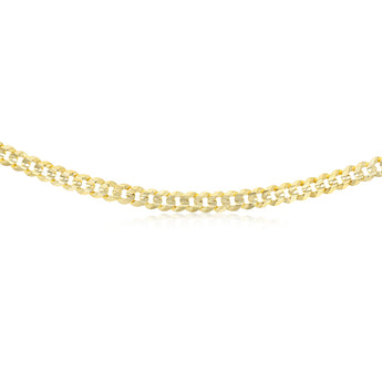 9ct Yellow Gold Flat Wire Concave 170 Gauge 60cm Chain