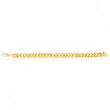 9ct Yellow Gold Superlight Hollow 250 Gauge Miami 21cm Bracelet