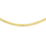 9ct Yellow Gold Superlight Hollow 250 Gauge Miami 55cm Chain